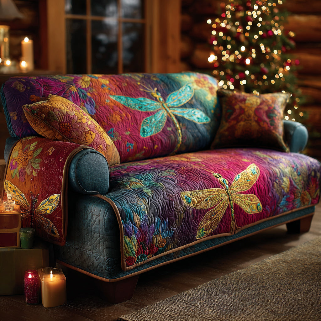 Twilight Wings Quilted Sofa Cover NCU0DV8640 everthome