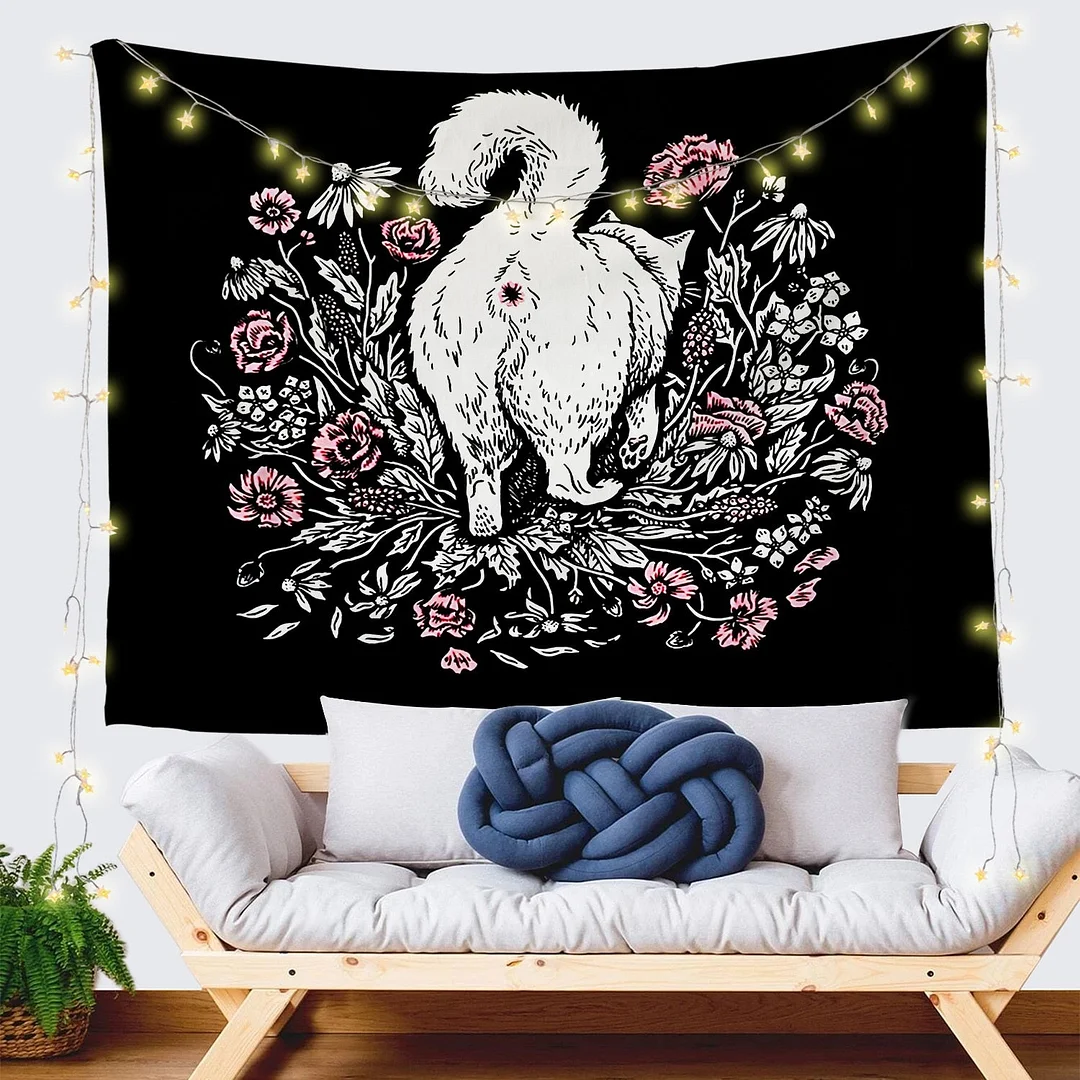 Tarot Tapestry Wall Hanging Astrology Divination Bedspread Beach Matwitchcraft Hippie Mandala White Black Sun Moon Tapestry