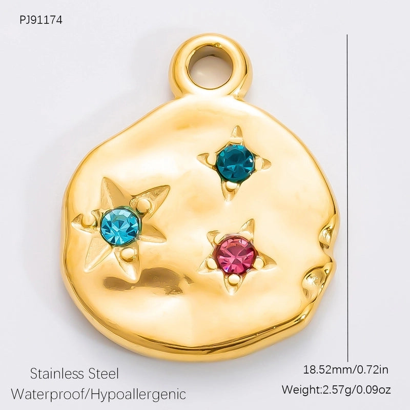 1 Piece 11.1*11.2MM 15.7*17MM 304 Stainless Steel Heart Shape Pendant Chain Jewelry Accessories