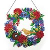 DIY Diamond Painting Hanging Wreath Kit Home Door Decor(Include Chain and Lamp Belt)