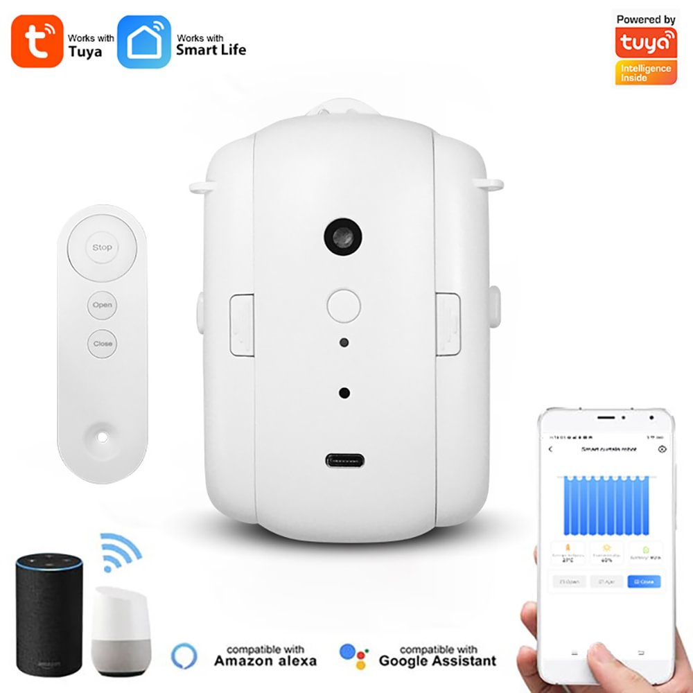WiFi smart home automatic curtain machine track-free installation_WiFi remote control intelligent_electric curtain robot RSH-MC13 Deutsche Aktionsprodukte Full Strike Gmbh