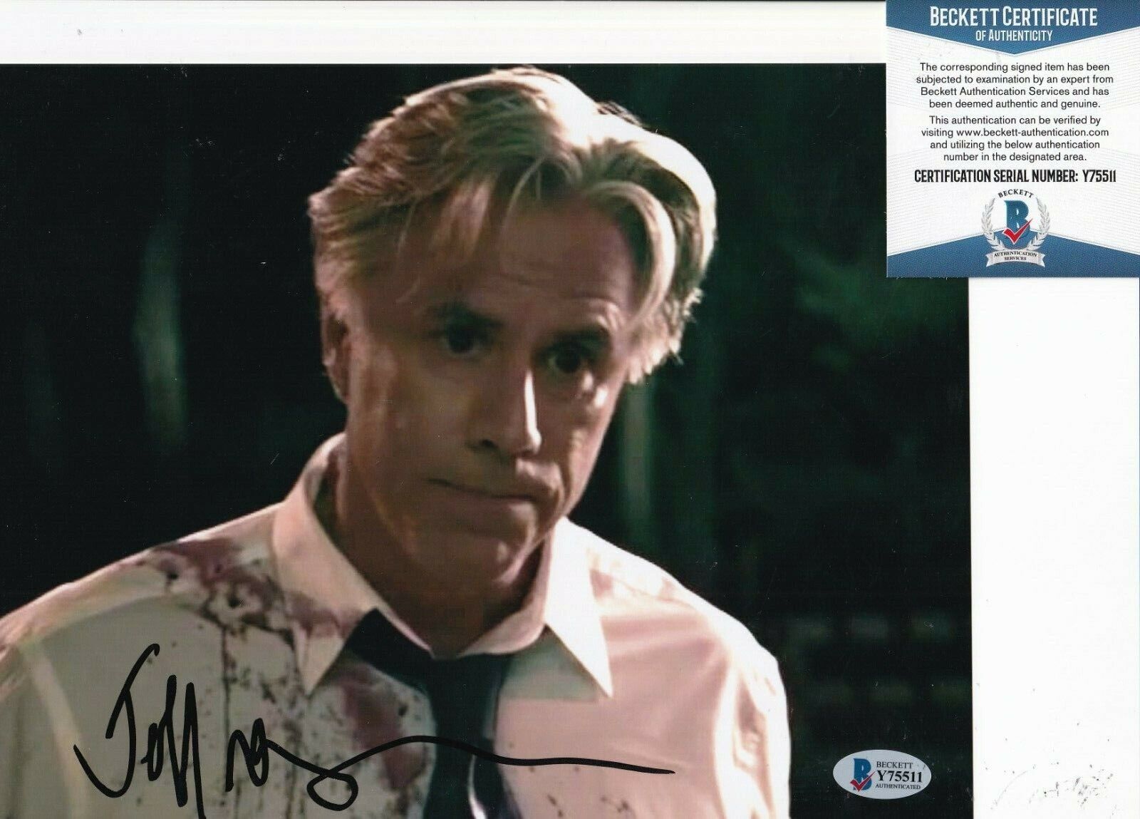 JEFF MCCARTHY signed (MOVIE ACTOR) RoboCop Joker 8X10 Photo Poster painting BECKETT BAS Y75511