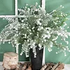 6 Stems Snow Spraying Babysbreath Artificial Greenery Winter Christmas