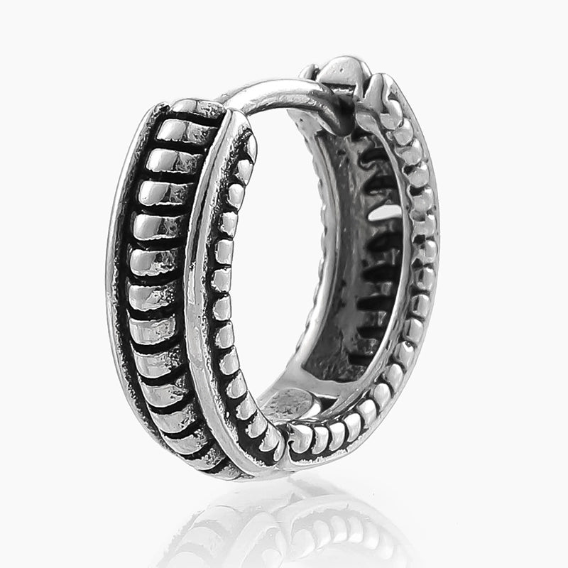 1 Pair Halloween Gothic Vintage Style Rose Twist Polishing 316L Stainless Steel Earrings