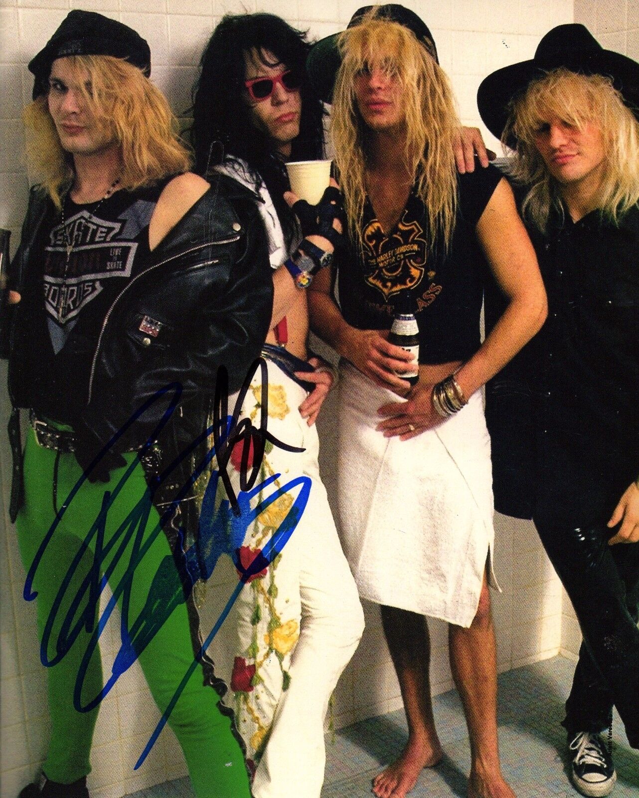 GFA Rikki Rockett & Bobby Dall * POISON * Band Signed 8x10 Photo Poster painting PROOF AD7 COA