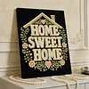 DIY Pearl Painting Love House for Home Wall Decor with Frame(30x40cm)