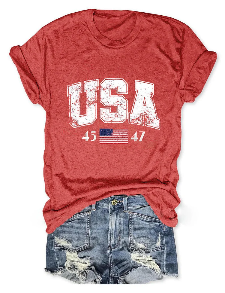 Women's USA 45-47 Print T-Shirt