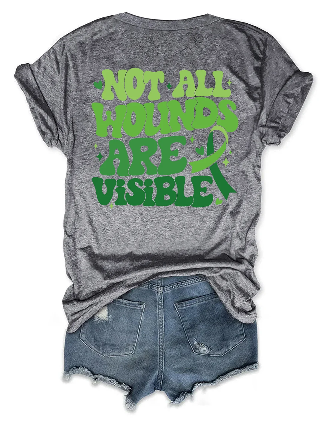 Not All Wounds Are Visible Mental Health T-shirt