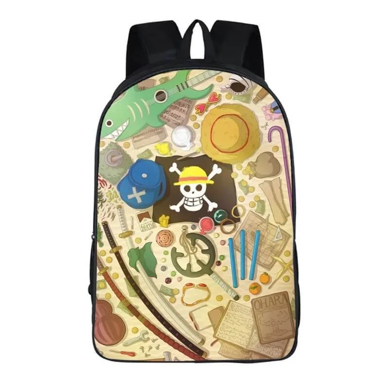 Buzzdaisy One Piece Monkey D. Luffy #7 Cosplay Backpack School Notebook Bag