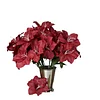 10 Bushes | Burgundy Artificial Silk Tiger Lily Flowers, Faux Bouquets
