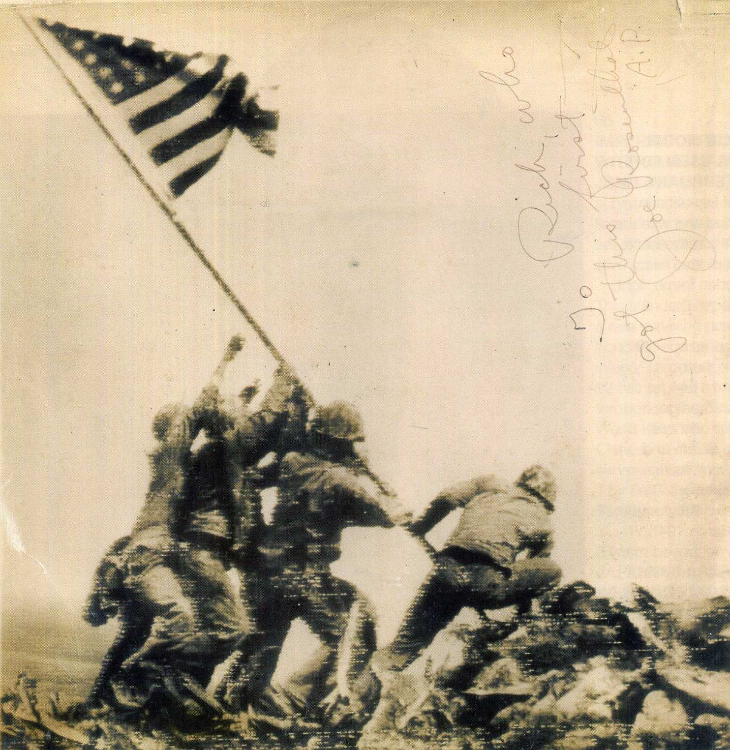 JOE ROSENTHAL - IWO JIMA World War 2 - Signed Photo Poster paintinggraph - preprint