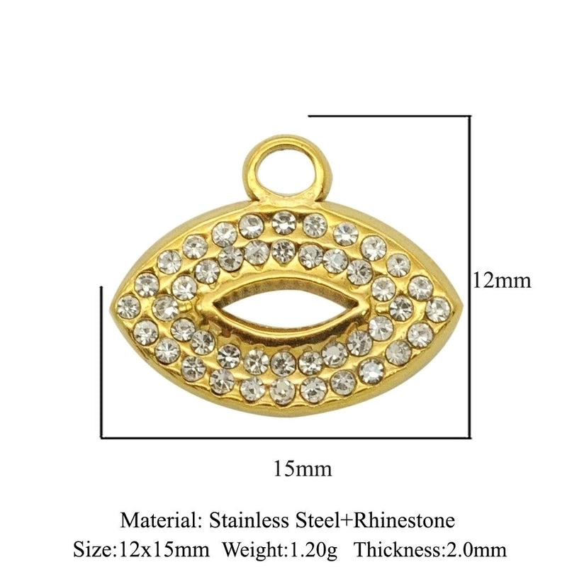 Minimalist Star Eye Stainless Steel Plating Inlay Zircon Jewelry Accessories
