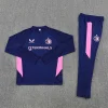 25/26 Feyenoord navy blue with pink Half-Zip Training Jacket Set