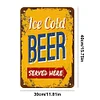 Ice Cold Beer - Metal Tin Signs(8*12Inch/12*16Inch) - Bar