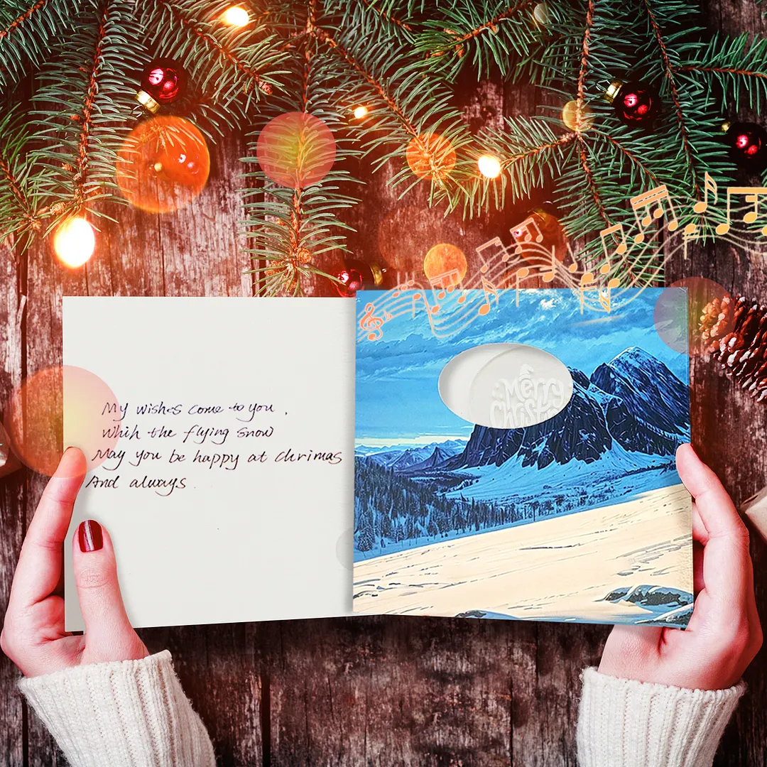 6pcs Winter Christmas DIY Diamond Painting Greeting Card Kits with Envelopes Diamond Art Greeting Cards Diamond Art Cards Kits for Adults DIY Crafts Family Friend Gifts
