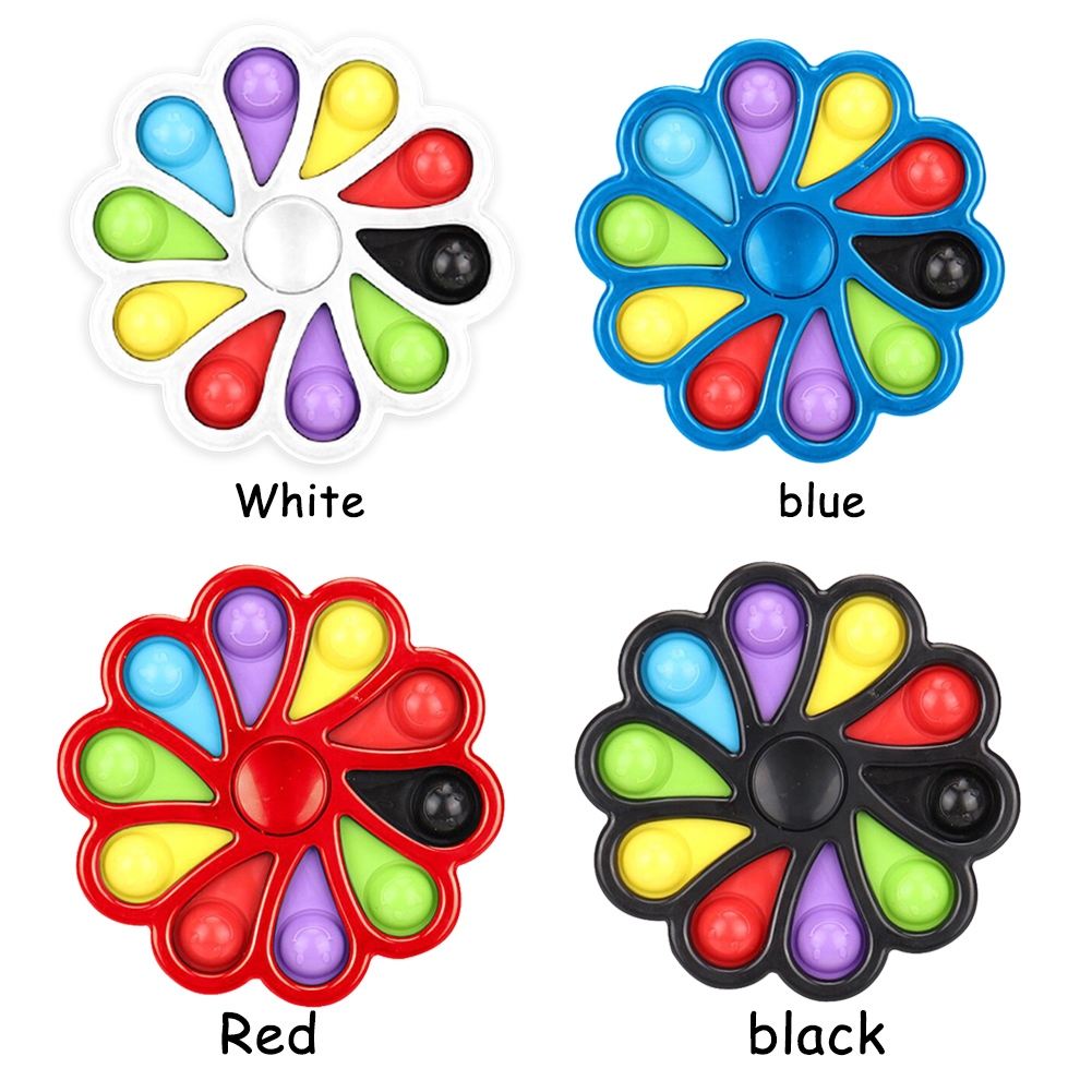 

Flower Dimple Fidget Spinner Toy Stress Relief Keyring Pendant Kids Gift, 501 Original