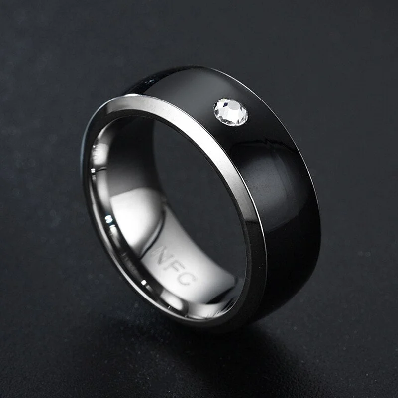 NFC Smart Ring Multifunctional Waterproof Smart Ring Stainless steel Smart Wearable Finger Ring Jewelry Size 6,7,8,9,10,11,12,13