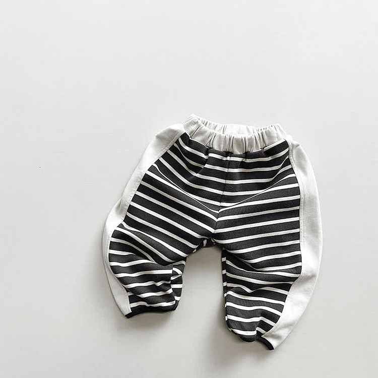 Toddler Boy Striped Panel Pants