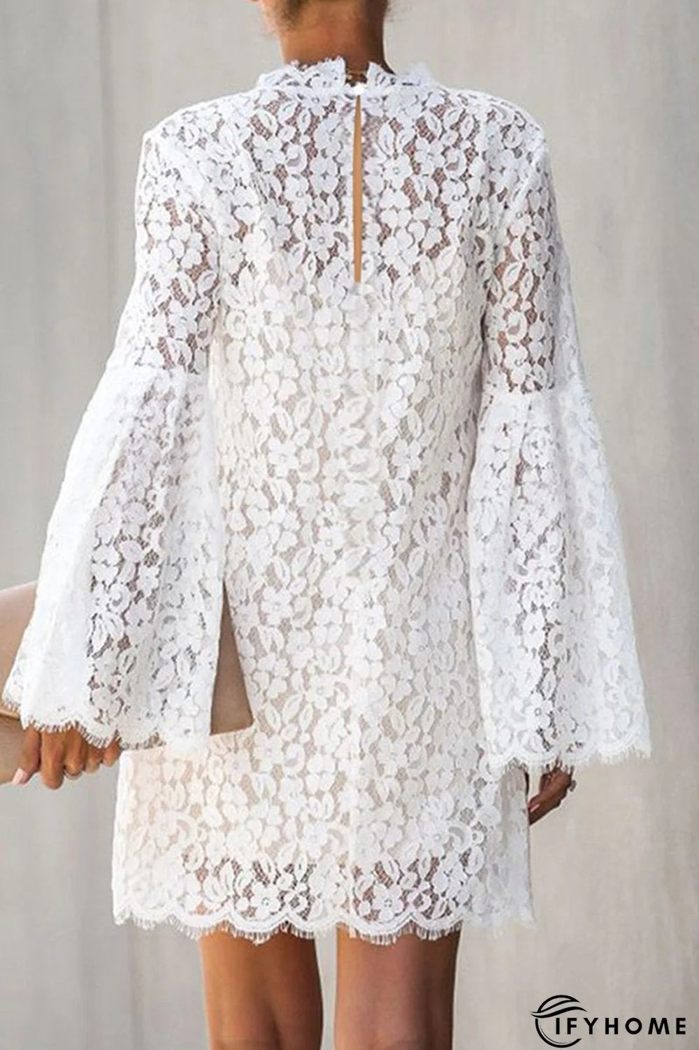 Flare Sleeve Lace Two Pieces Mini Dress | IFYHOME