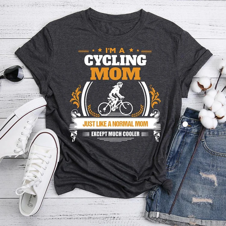 Cycling Mom T-Shirt Tee-05709-Annaletters