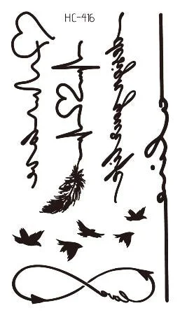 Waterproof Temporary Tattoo Stickers Chinese Character Win Every Exam Small Size Tatto Flash Tatoo Fake Tattoos for Man Women