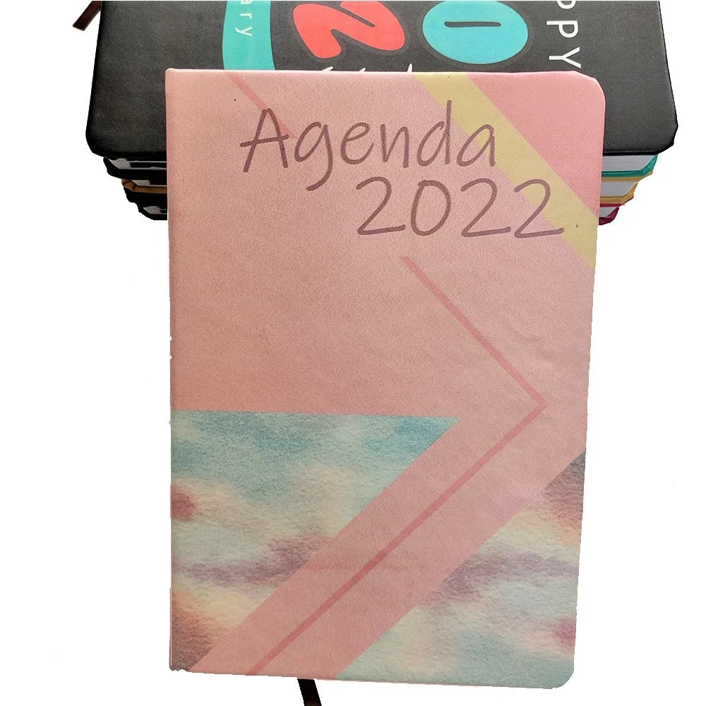 New A5 2022 Planner Agenda Notebook Goals Habit Schedules Stationery Office School Supplies dropshipping
