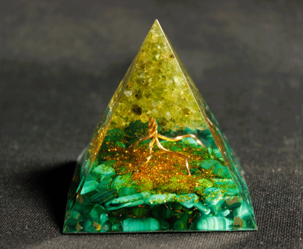 

Orgone Pyramid Chakra - Tree of Life, 501 Original