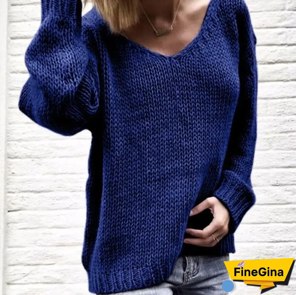 Autumn Winter Women's Knitted Top