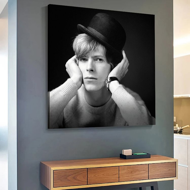 Young David Bowie 1960 Canvas Wall Art MusicWallArt