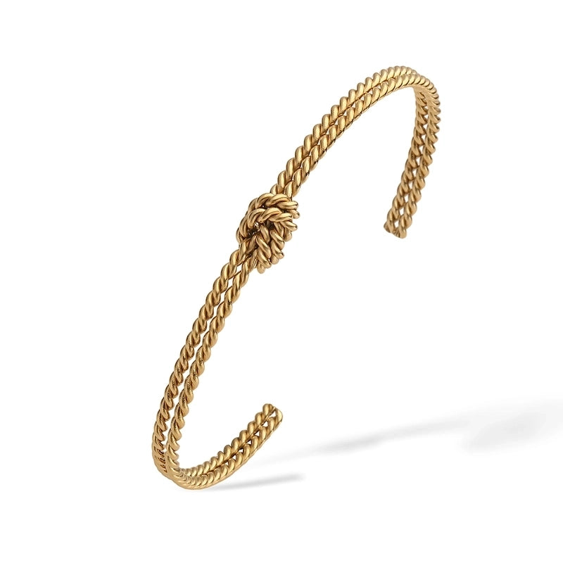 Retro Minimalist Geometric 304 Stainless Steel Cuff Bracelets In Bulk