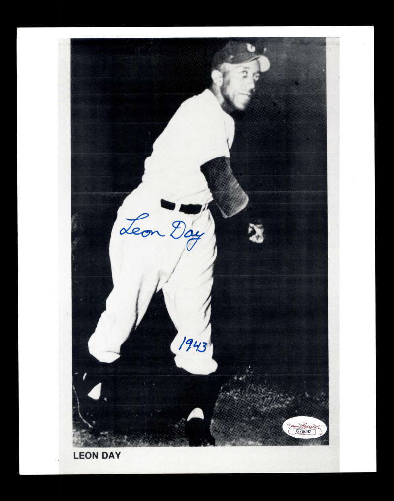 Leon Day JSA Coa Hand Signed 8x10 Photo Poster painting Autograph