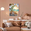 Diamond Painting -DIY Round Drill Crescent Coast Scenery