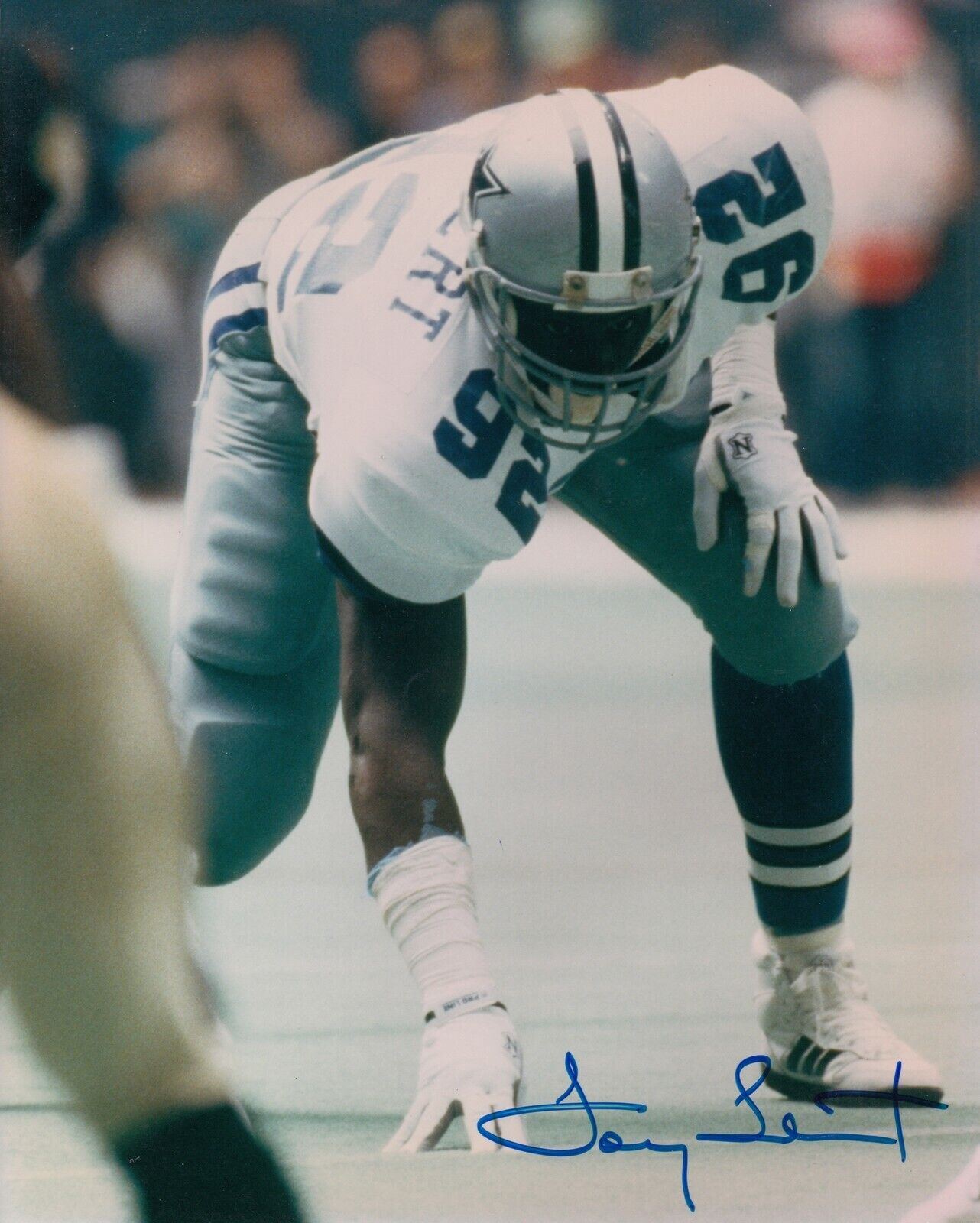 Tony Tolbert #0 8x10 Signed w/ COA Dallas Cowboys 032419