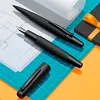 Pure black chrome-plated gift gold-plated fountain pen