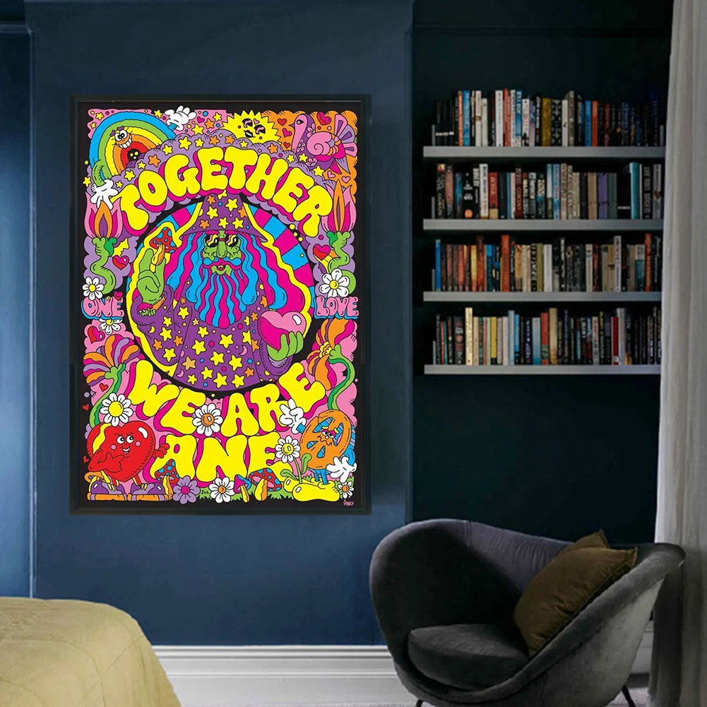 11CT Full Stamped Cross Stitch - Colourful Gnome(Canvas|50*70CM)