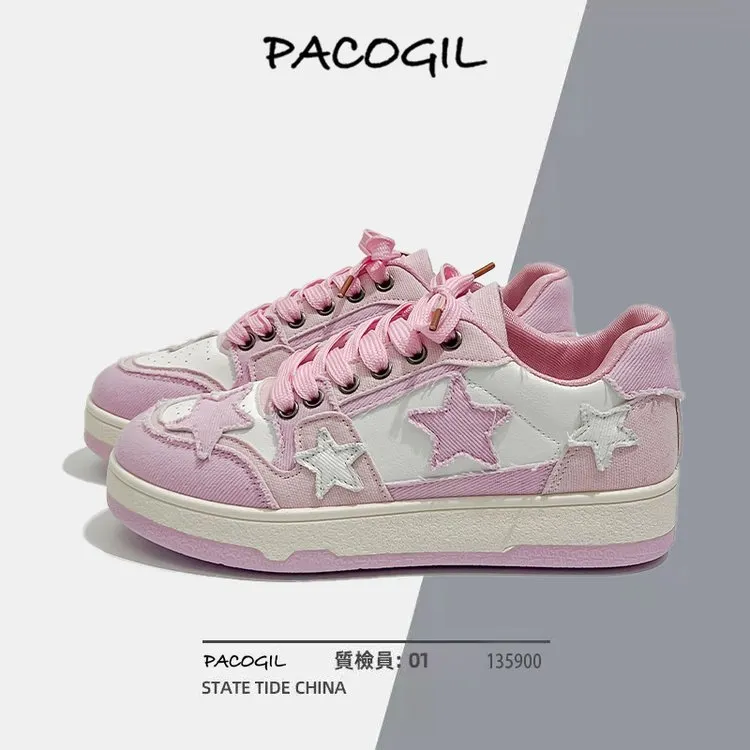 Churchf Churchf Board Shoes Women's Autumn 2023 New Color Korean Version Of The Niche Flat Sneakers Cross Straps Small White Shoes