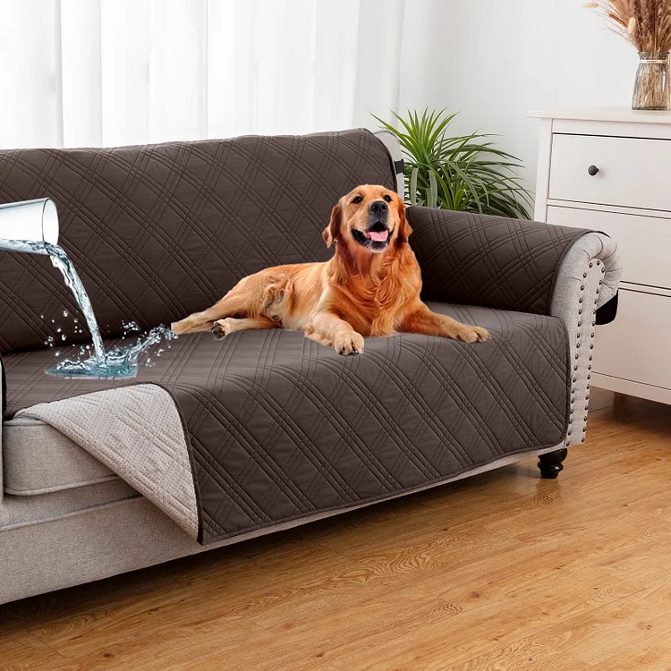 Sanmadrola Sofa Couch Cover 100% Waterproof Sofa Cover Machine Washable Couch Cover Non Slip Furniture Protector Slipcover for Dogs, Children, Pets, Sofa Size