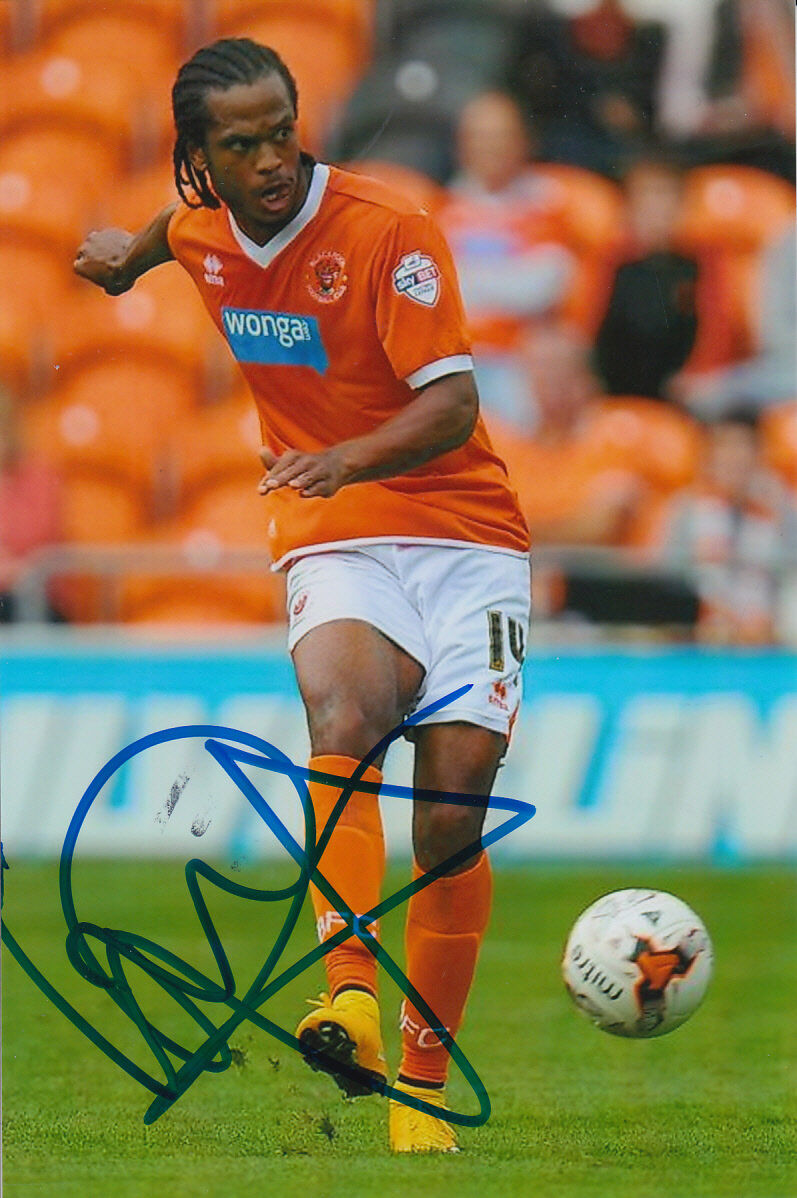 BLACKPOOL HAND SIGNED NATHAN DELFOUNESO 6X4 Photo Poster painting 1.