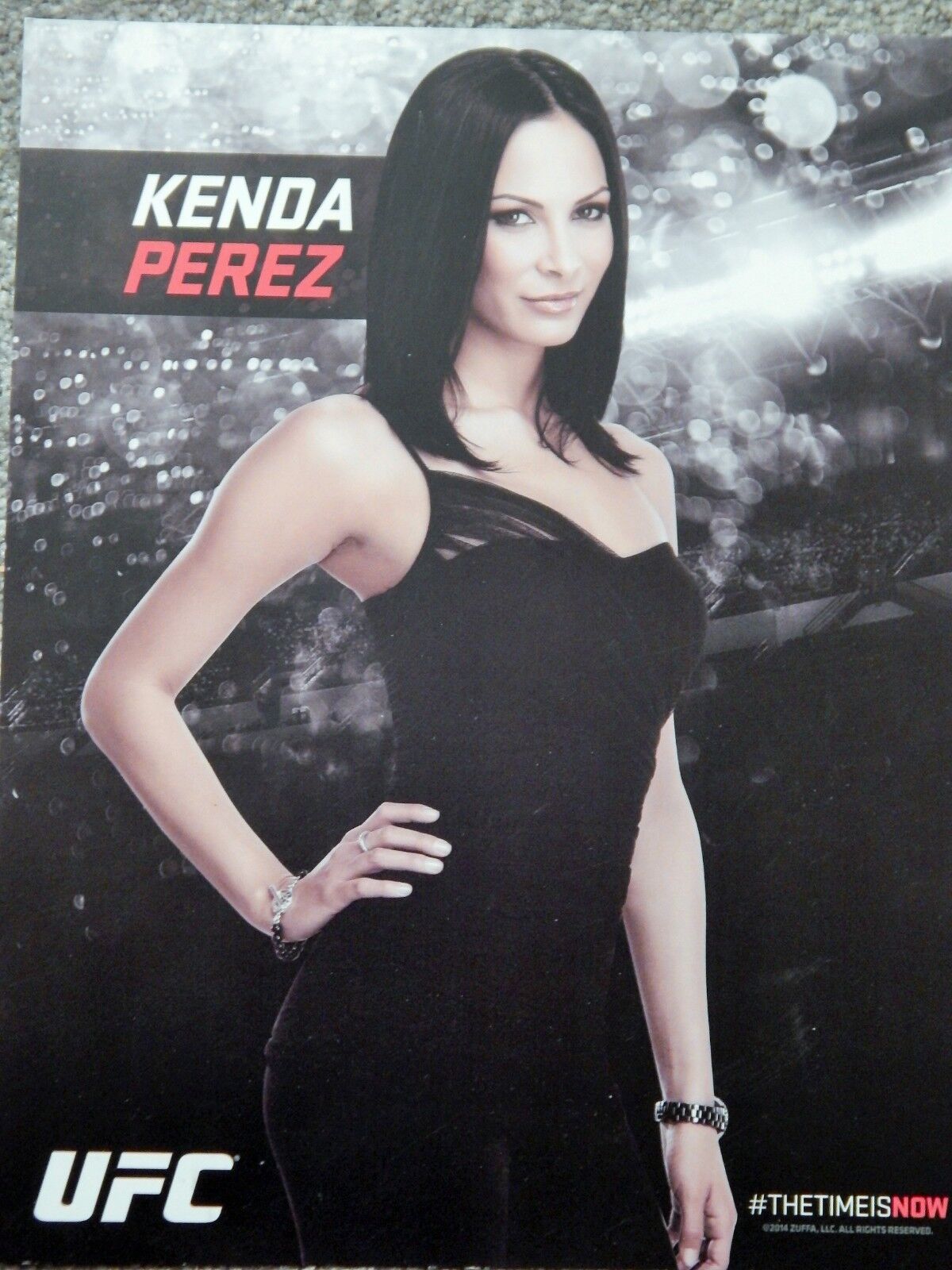 UFC KENDA PEREZ DELUXE 8 1/2 X11 OFFICIAL Photo Poster painting COLLECTIBLE