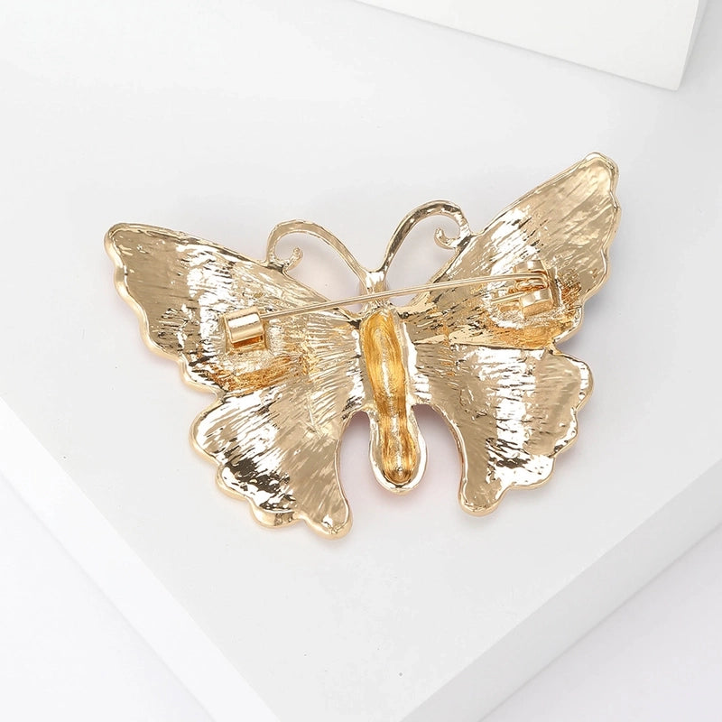 Minimalist IG Style Pin American Flag Butterfly Alloy Women’s Brooches