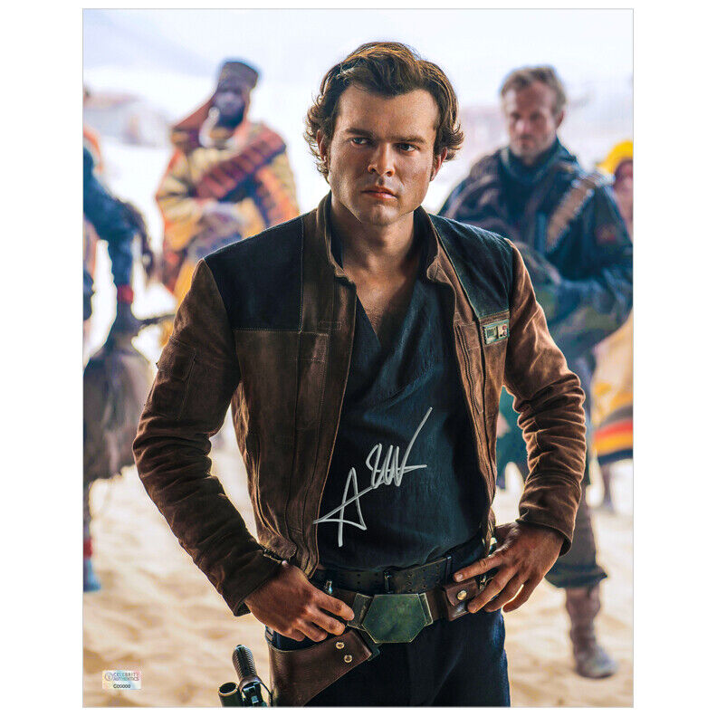 Alden Ehrenreich Autographed Solo A Star Wars Story Han Solo 11x14 Photo Poster painting