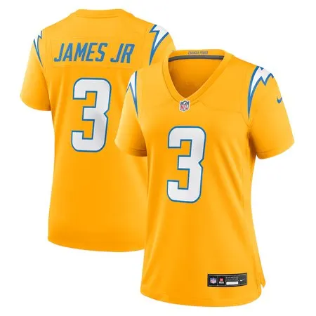Women's Los Angeles Chargers #3 Derwin James Jr.  Gold Alternate Charger Power Game Jersey