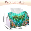 Turtle Diamond Painting Tissue Box 7.48x5.12Inch Diamond Art Tissue Box 5D Diamond Art Tissue Cover for Kitchen Restaurant Bar Office Parties