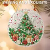 Christmas Decoration Tree 2D Flat DIY Diamond Painting Pendant 9.84x9.84in