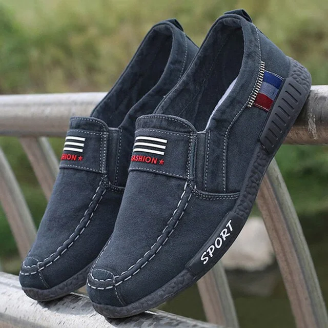 Qengg Men Shoes Denim Men Casual Shoes Sneakers Man Canvas Shoes Breathable Loafers Male Shoes  Adult Footwear Plus Size 46