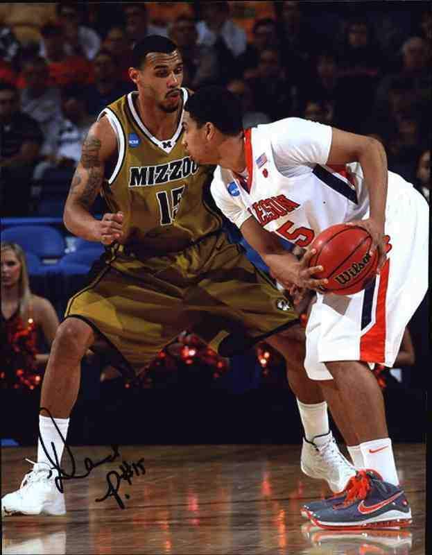 David Potter signed NBA basketball 8x10 Photo Poster painting W/Certificate Autographed 004