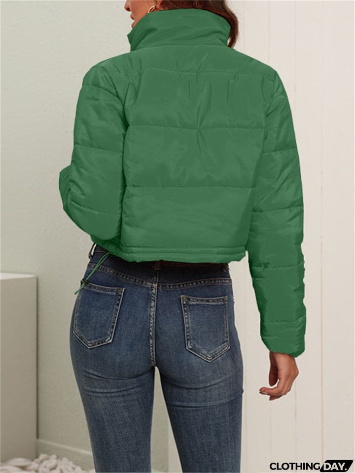 Winter Fashionable Women's Warm Crop Down Coats