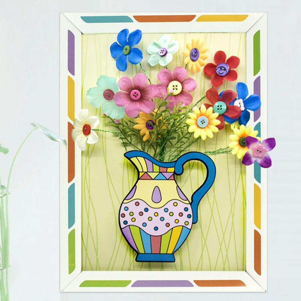 DIY handmade button bouquet