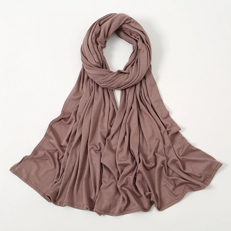 Hot New Solid Color Mercerized Cotton Jersey Scarf Soft Scarf Spot