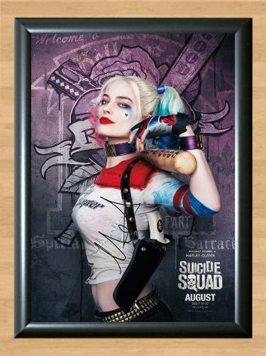 Margot Robbie Harley Quinn Batman Signed Autographed Photo Poster painting Poster Print Memorabilia A4 Size